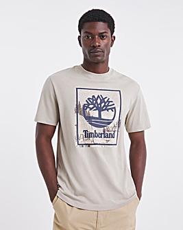 Timberland Tree Graphic T-Shirt - Natural