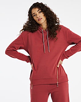 Zip Hem Hoodie