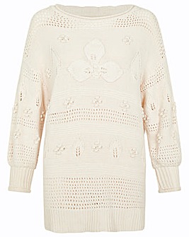 Monsoon Stitch and Bobble Detail Jumper