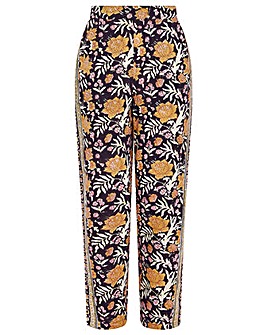 Monsoon Woodblock Floral Fauna Trousers