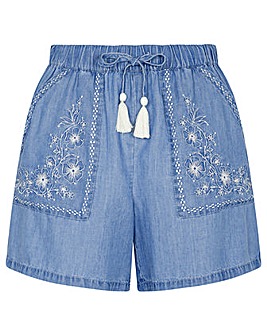 Monsoon Denim Embellished Shorts