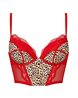Ann Summers Instinctive Padded Plunge Wired Basque Red