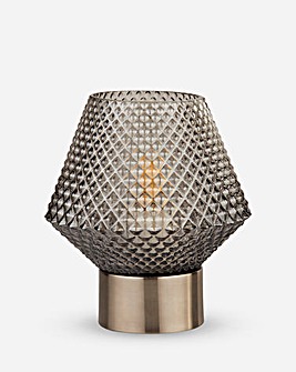 Mia Smokey Glass Table Lamp