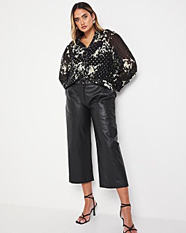 Jo by Joanna Hope Leather Belted Trouser