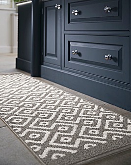 Geo Stain Resistant Cosy Runner