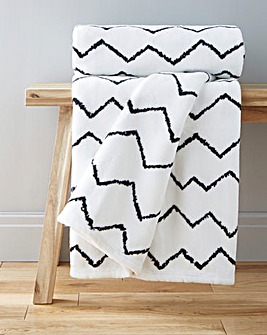 Berber Printed Cuddly Fleece Throw