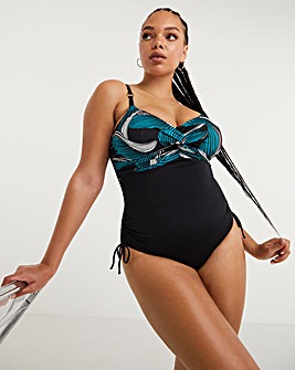 Fantasie Saint Lucia Twist Front Adjustable Leg Wired Swimsuit