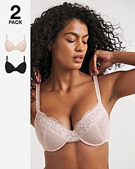 Dorina Curves Sierra 2 Pack Full Cup Wired Bras