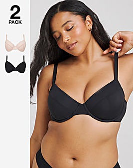 Dorina Curves Sierra 2 Pack Full Cup Wired Bras