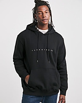 Jack & Jones Star Logo Hoody - Black