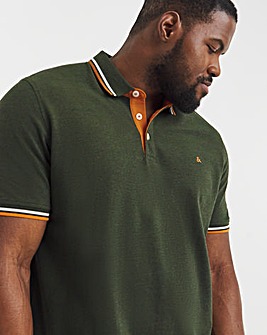 Jack & Jones Paulos Tipped Polo - Green
