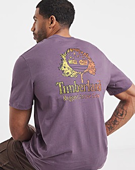 Timberland Active Gear Back Graphic T-Shirt - Purple