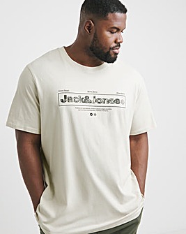 Jack & Jones Alpha Front Print T-Shirt