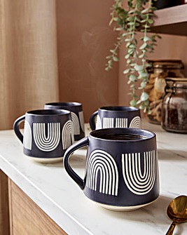 Gray & Osbourn Set of 4 Mugs