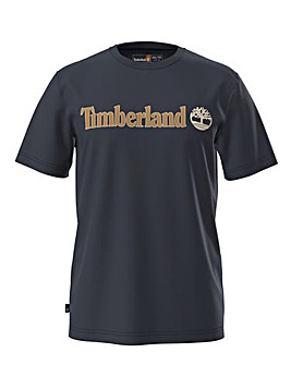 Timberland Kennebec River Linear Logo T-Shirt - Dark Sapphire