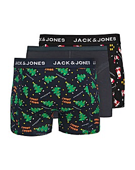 Jack & Jones Holly Jolly 3 Pack Boxers