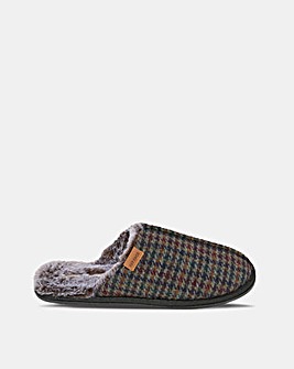 Fatface Harvey Check Mule Slipper