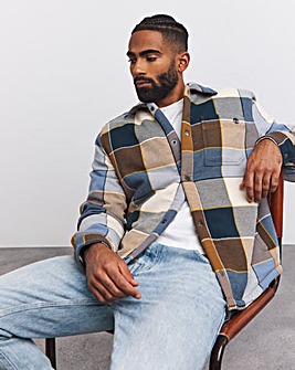 Timberland Sherpa Lined Plaid Overshirt