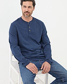 FatFace Cotton Woodside Slub Henley