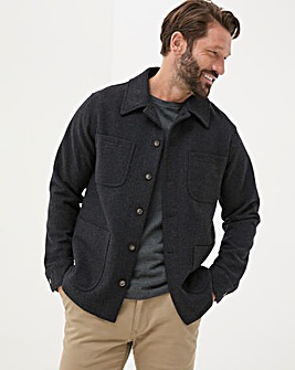 Fatface Wool Check Worker Jacket