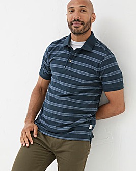 FatFace Harris Jacquard Stripe Polo