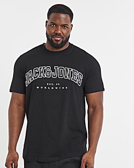 Jack & Jones Caleb Varsity T-Shirt -Black