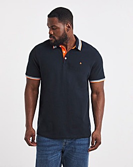 Jack & Jones Paulos Tipped Polo - Navy