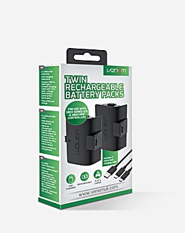 Venom Twin Rechargeable Battery Pack - Black