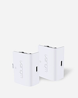 Venom Twin Rechargeable Battery Pack Xbox Series X - White