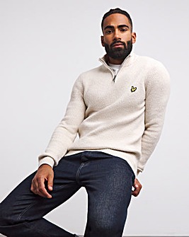 Lyle & Scott Cove 1/4 Zip Shackers Stitch Jumper