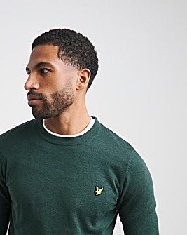 Lyle & Scott Teal Classic Cotton Merino Jumper