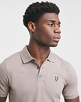 Lyle & Scott Taupe Classic Short Sleeve Polo