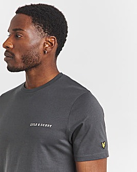 Lyle & Scott Gunmetal Embroidered T-Shirt