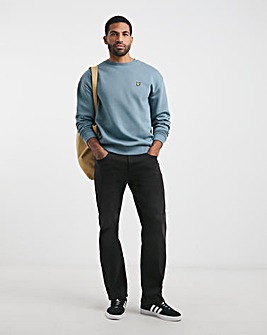 Lyle & Scott Mist Blue Oversized Crew Sweat