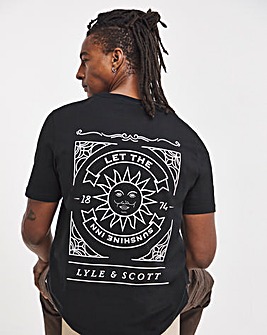 Lyle & Scott Short Sleeve Back Graphic T-Shirt - Black