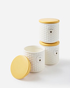 Julipa Bee Set of 3 Canisters