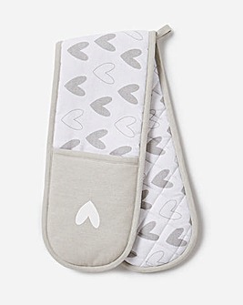 Cosy Heart Oven Gloves