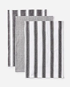 Woven Stripe Set of 3 Tea Towels