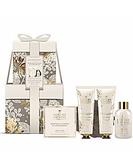 The Luxury Bathing Company Stacking Box Bathing Set - Bergamot