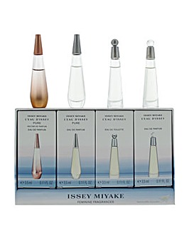 Issey Miyake LEau dIssey 4 Piece Miniature Gift Set For Women