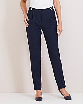 Julipa Navy Adjustable Waist Trousers 27"