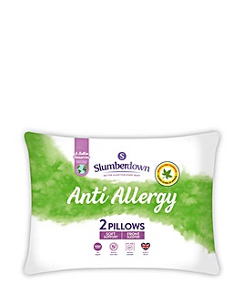 Slumberdown Anti Allergy Pack of 2 Soft Support Pillows
