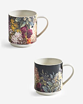 MM Living Fiori Set of 2 Stacking Mugs