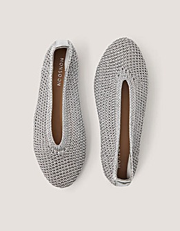 Monsoon Alma Knitted Ballet Flats