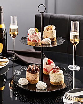 Joanna Hope 2 Tier Black Cake Stand