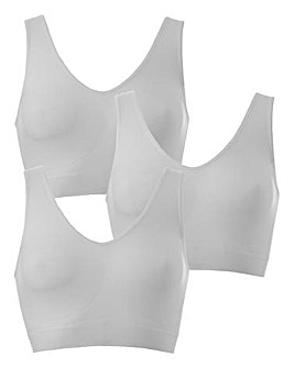 Naturally Close 3 Pack White Comfort Tops