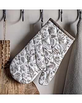 Etched Woodland Single Oven Mitt