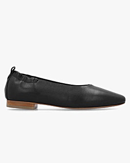 Radley Elm Grove Black Leather Ballet Pumps Standard Fit
