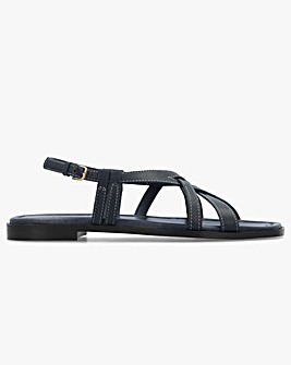 Radley Calvert Way Naval Leather Artisan Sandals Standard Fit