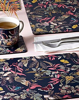 Kew Gardens Midnight Floral Set of 4 Placemats